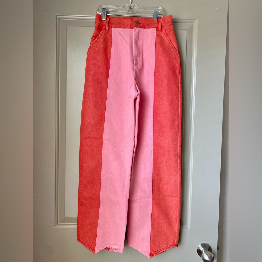 Sugar Cilantro Poppy Jeans Pants in Pink Cherry | Sustainable Fashion | Size XS